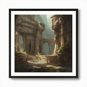 Ruins Of A City 4 Art Print