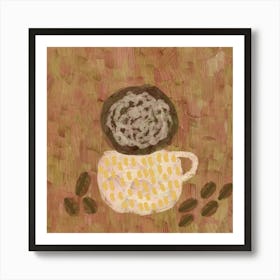 Deconstructed Coffee Cup Art Print