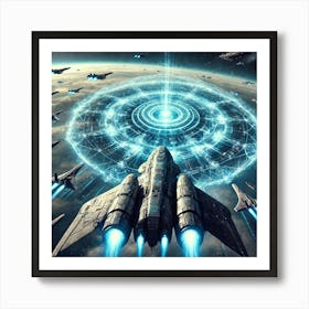 Glacier Vanguard Shield Overdrive Art Print