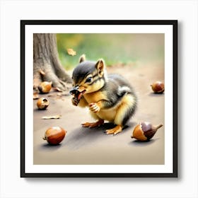 Chipmunk 10 Art Print