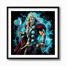 Thor King Art Print
