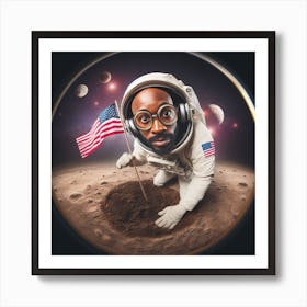 Small step for mankind Art Print