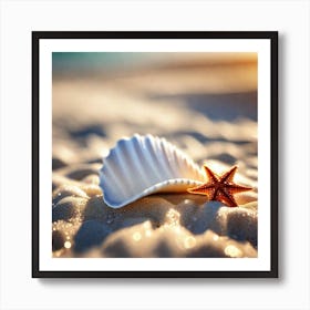 Starfish On The Beach 12 Art Print