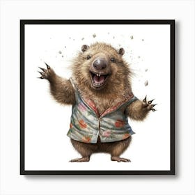 Wombat Art Print