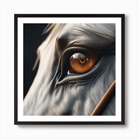 Eye Of A Horse 43 Art Print