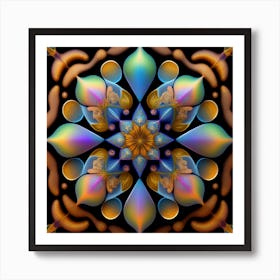 Fractal Mandala Art Print