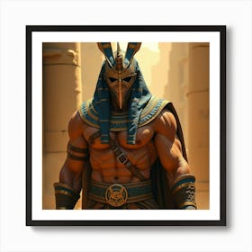 Flux Dev A Muscular Fighter Stands Proudly Adorned In Ornate A 2 Art Print