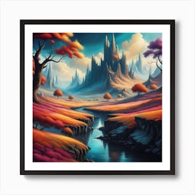 'The Valley' Art Print