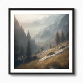 Mountain Landscape 21 Art Print