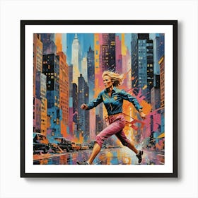 Grete Waitz In New York Art Print