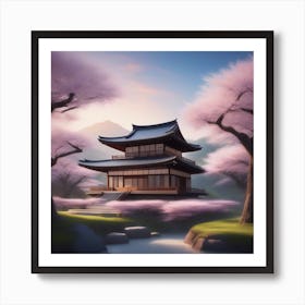 Asian Pagoda 2 Art Print