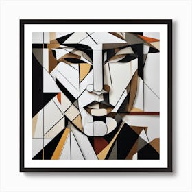 Geometric Face Art Print