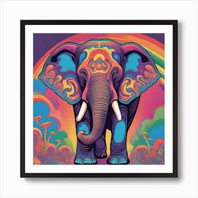 Hypnotic Elephant Art Print