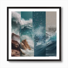 The way the ocean behaves Art Print