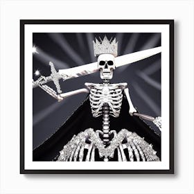 Skeleton Queen 9 Art Print