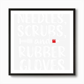 Funny Phlebotomist Phlebotomy Technician Needles Nurse Gift Art Print