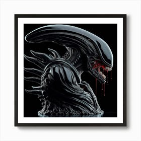 Alien Bust Art Print