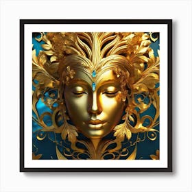 Golden Goddess 3 Art Print