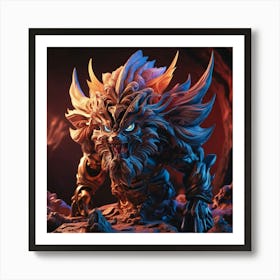 Samurai Demon 1 Art Print