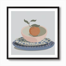 Fruit Bowl Square Art Print