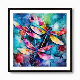 Dragonflies 29 Art Print