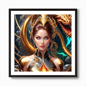 Dragon Princess 2 Art Print