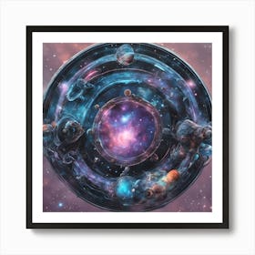 Galaxy Nebula Art Print