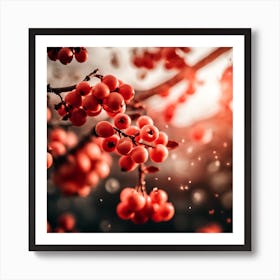 Coral Champagne Cherry Tree Photography (2) Art Print
