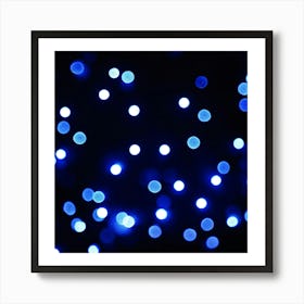 Blue Lights Art Print