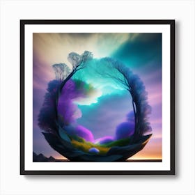 Circle Of Trees Art Print