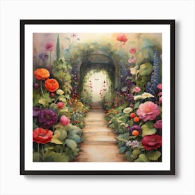 Garden Path 17 Art Print