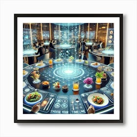 Interactive Elements Scifi Art Print