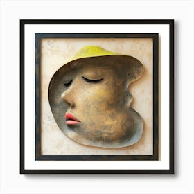 'A Woman'S Face' Art Print