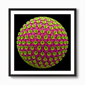 Spicky Virus Particle Type 3 Art Print