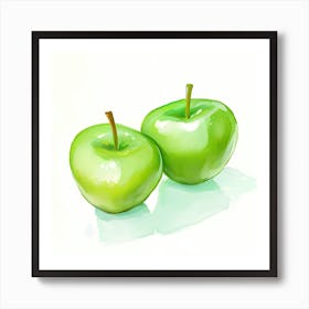 Green Apple Art Print