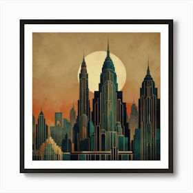 New York City Skyline 3 Art Print