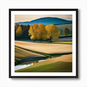 Autumn In The Countryside Art Print