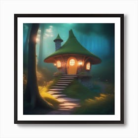 Fairy House In The Forest 1 Art Print