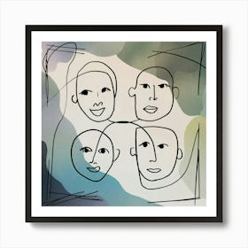 Portrait Of A Family Art Print