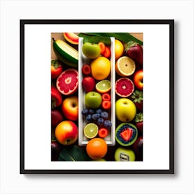 Fresh fruits Art Print