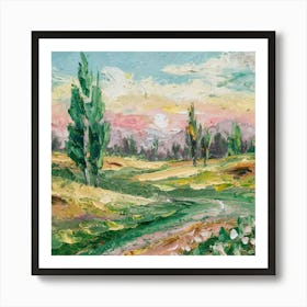 Landscape Painting 2 Art Print