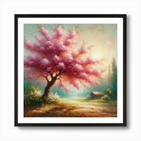 Cherry Blossom Tree Art Print