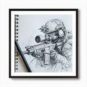 Sniper 2 Art Print