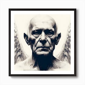 An Old Angel From Heaven Art Print