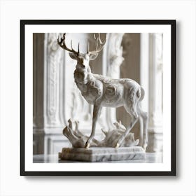 Ghazala marble statue Art Print