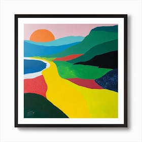 Abstract Travel Collection Saint Vincent And The Grenadines 4 Art Print