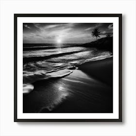 Sunset On The Beach 969 Art Print