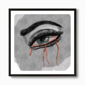 Eye_Blood Art Print