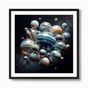 Saturn Planets Art Print