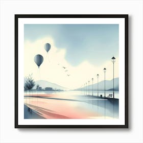 Hot Air Balloons Art Print